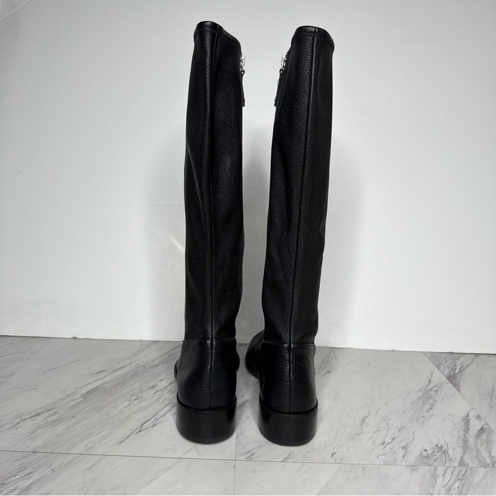 Paolo Black Pointy Toe Tall Boot 9M - Picture 3 of 14